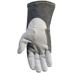 Caiman 1864-5 Genuine American White Tail Deerskin Leather Kontour TIG/MIG Gloves Large