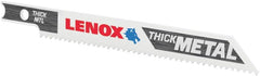 Lenox 1991562 U-Shank Thick Metal Cutting Jig Saw Blade, 3 5/8 x 3/8 14 TPI, 2 Pack