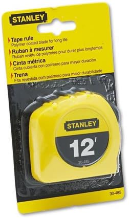 Stanley 30-485 Bostitch Power Return Tape Measure with Belt Clip Yellow 12 Feet