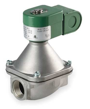 Asco K3A652U Aluminum Body High Pressure Pilot Operated Fuel Gas Shutoff Valve 3/4 Pipe Size 2-Way Normally Closed