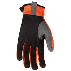 MCR Safety 954XL HyperFit Mechanics Work Gloves Synthetic Leather Palm Reflective Logo Black X-Large