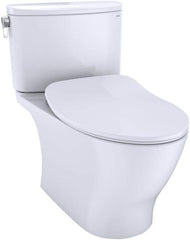 Toto MS442234CUFG#01 Nexus 1.0 GPF Two-Piece Elongated Chair Height Toilet with Tornado Flush Technology - Seat Included Cotton White