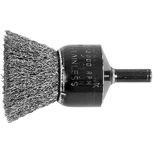 Pferd 82991 1 Inch Crimped Wire End Brush 006 SS Wire 1/4 Shank