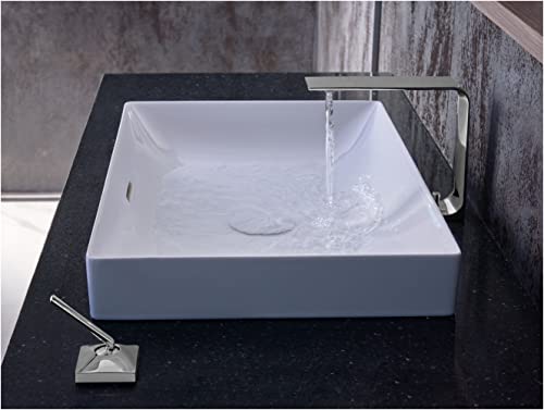 TOTO LT476GR#01 Kiwami Rectangular 23 Vessel Bathroom Sink with CEFIONTECT Cotton White