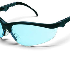 MCR Safety KD313 Crews Klondike Plus Safety Glasses Ratchet Black Frame Light Blue Lens