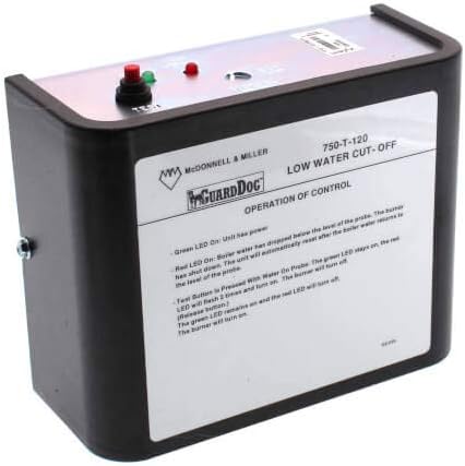 McDonnell & Miller 176206 750-T-120 GuardDog Electronic Reset LWCO for Hot Water & Steam Boilers Automatic