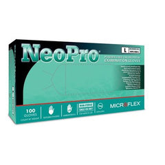 Microflex NPG-888-L NeoPro Powder-Free Chloroprene Exam Gloves Large Pack of 100