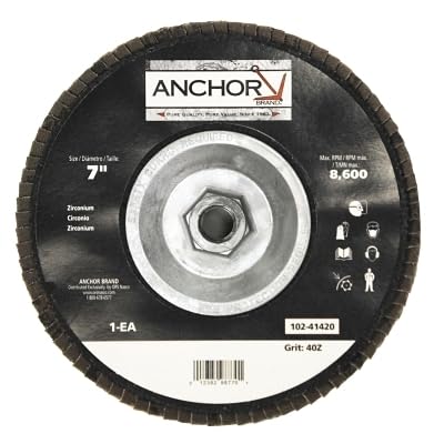 Anchor Brand 102-41420 7 27 Flat 5/8-11 40Z Flap Disc