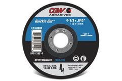 CGW Abrasives 35514 Quickie Cut 4-1/2x0.045x7/8 T1 - 25 Pack