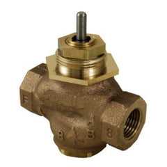 Schneider Electric VB-7223-0-4-06 Series Vb-7000 Two-Way Globe Valve Body, Npt Threaded Straight Pipe End Connection, Stem Up Closed, Brass Plug, 3/4 Port Size