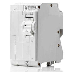 Leviton LB225-T Standard Thermal Magnetic Branch Circuit Breaker 120/240 VAC 25 Amp 10 kA Interrupt 2 Pole