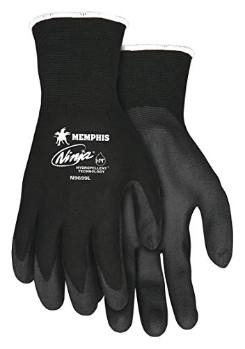 MCR Safety N9699S Ninja HPT Coated General Purpose Gloves Small Black