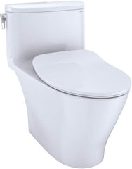 TOTO MS642234CEFG#01 Nexus 1.28 GPF One Piece Elongated Chair Height Toilet with Tornado Flush Technology - Seat Included Cotton