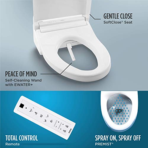 TOTO SW3083#01 WASHLET C5 Round Electronic Bidet Toilet Seat Cotton White