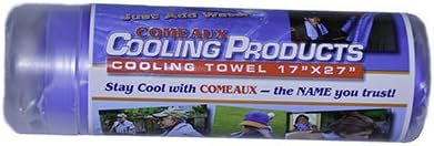 Comeaux Caps 91000 Fabricool Cooling Towel 27 x 17 Blue Reusable