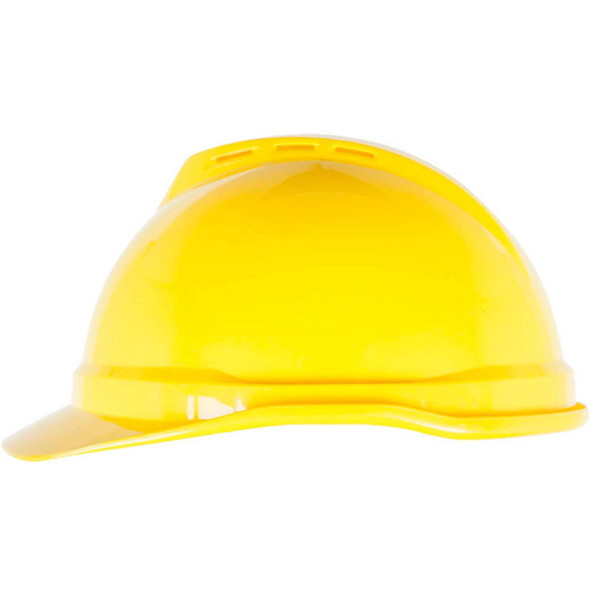 MSA 10034020 V-Gard 500 Protective Caps and Hats 4 Point Fas-Trac Vented Cap Yellow