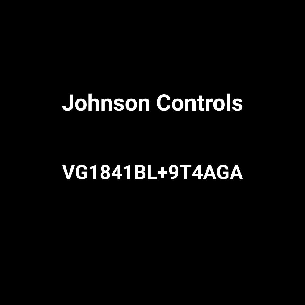 Johnson Controls VG1841BL+9T4AGA Three-Way Plated Brass Trim NPT End Connections Ball Valve with VA9104-AGA-3S Actuator