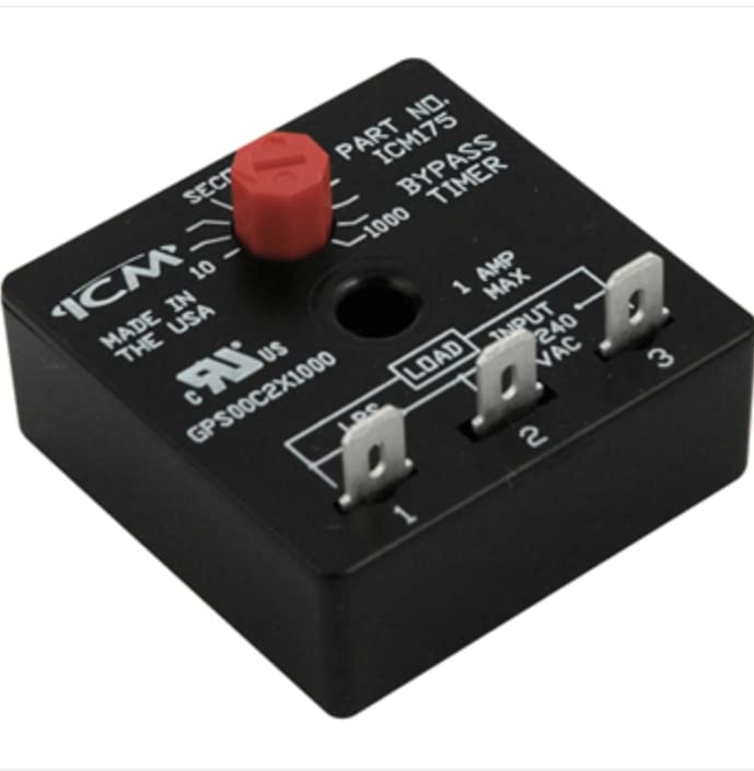 ICM Controls ICM175 Bypass Timer Relay 1000-Second Adjustable