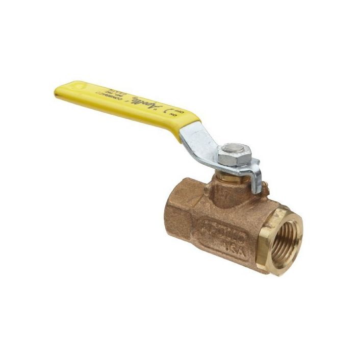 Conbraco 7014601 Apollo 2-Way Ball Valve - Manually Operated, 2-Way, 600 psi Max, Inline Threaded, Cast Bronze Body, Lever Handle