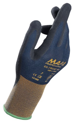 MAPA Professional 500419 Ultrane 500 Grip and Proof Handling Gloves 13-Gauge Palm Coated Nitrile Size 9