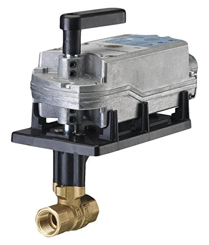 Siemens 171P-10316S 1 inch 2-Way 63CV Stainless Steel Ball Valve + 24V 2-Position Spring Return NO SW