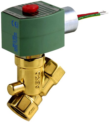 ASCO 8222G47 1/2 Inch NC 2-125# Steam 120V Brass Valve