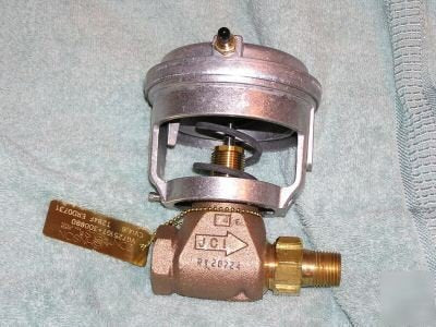 Johnson Controls VG7251GT+3008B Brass Trim Globe Valve with Pneumatic Actuator