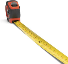 Lufkin PHV1425DN 1 x 25 Feet P1000 Series Hi-Viz Orange Engineers Yellow Clad A4 Blade Power Return Tape Measure