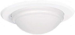 Halo 5054PS 5-Inch Shower Light Trim with Drop Glass Lens, White