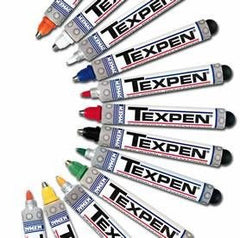 Dykem 16103 TEXPEN Industrial Steel Ball Tip Paint Marker Orange 3/32 in Medium