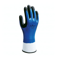 Showa 377XL-09 Foam Grip 377 Nitrile-Coated Gloves X-Large Black/Blue