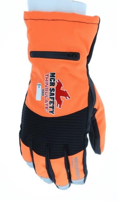 MCR Safety 980M Insulated Mechanics Gloves Thinsulate Lining MAXGrid Material Palm Medium