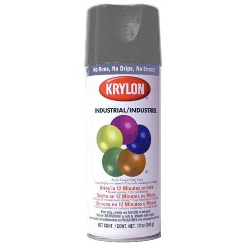 Krylon K01604A07 Acryli-Quik Acrylic Lacquer Shadow Gray 12 oz