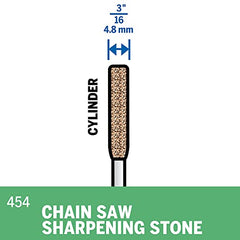 Dremel 454 Chainsaw Sharpening Grinding Stone 3/16 Inch