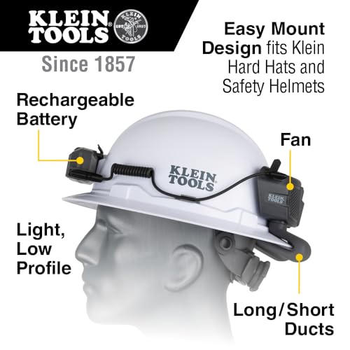 Klein Tools 60155 Cooling Fan for Hard Hat, USB Rechargeable