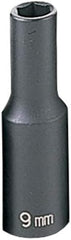 Grey Pneumatic 1009MD Impact Socket 3/8 in Drive 9 mm Deep Length