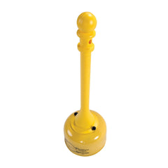 Eagle 1202 Galvanized Steel Poly Tube Cigarette Butt Receptacle, 2-1/2 Gallon Capacity, 35 Inch Height, 11 Inch Diameter, Yellow