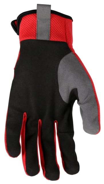 MCR Safety 952L HyperFit Mechanics Work Gloves Synthetic Leather Palm Reflective Logo