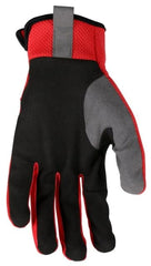 MCR Safety 952L HyperFit Mechanics Work Gloves Synthetic Leather Palm Reflective Logo