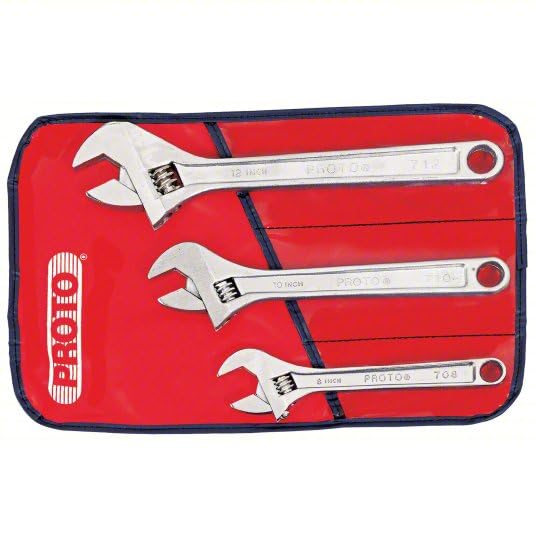 Proto J795A 3 Piece Adjustable Wrench Set