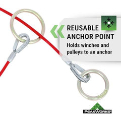 Peakworks V8208606 Cable Anchor Sling 6MM (6 Ft)