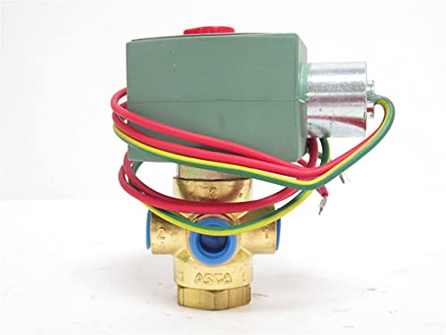 ASCO 8320G192 Solenoid Valve 120V 1/4 Inch 3-Way Normally Open for Air, Water, Oil