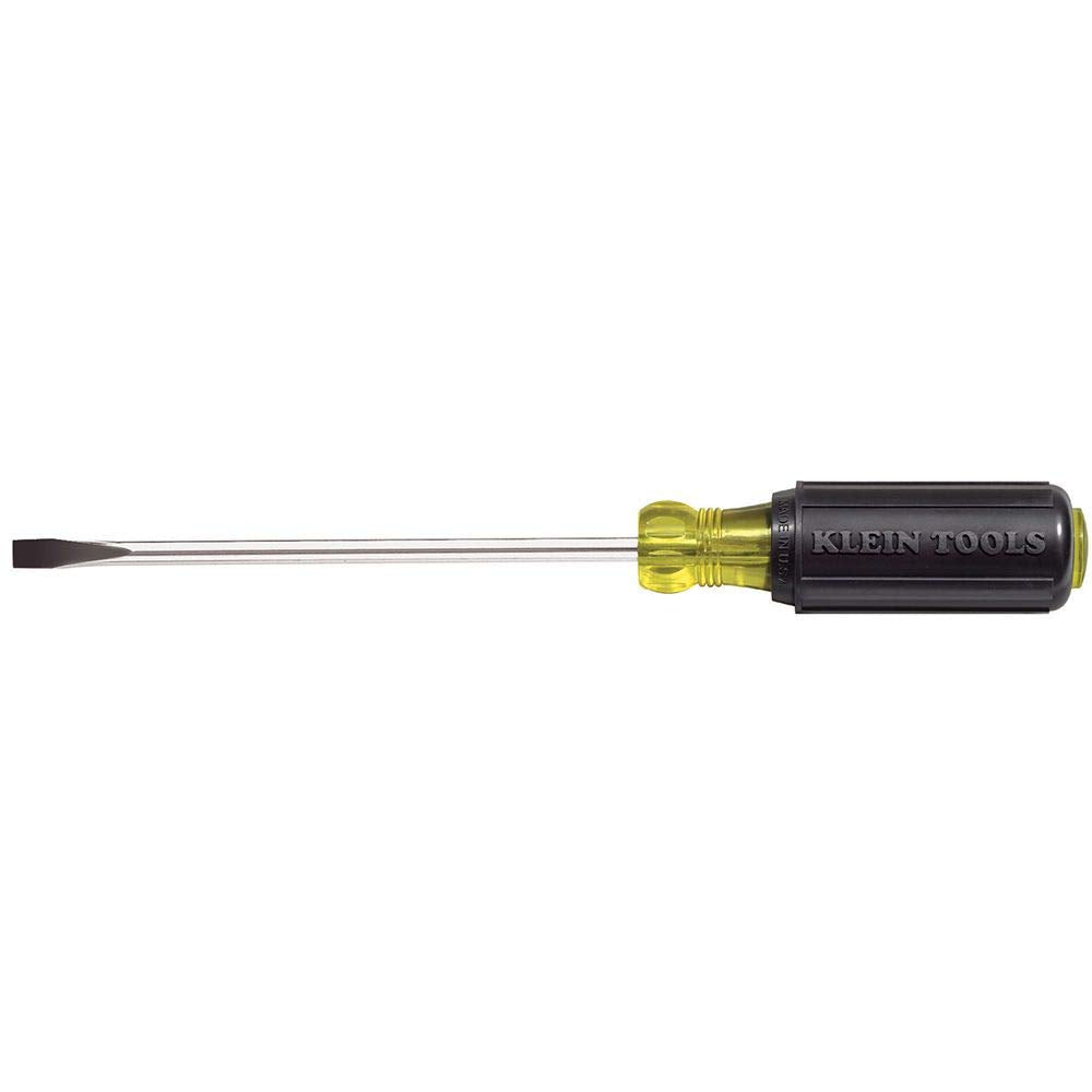 Klein Tools 605-8 1/4-Inch Cabinet Tip Screwdriver Heavy Duty 8-Inch