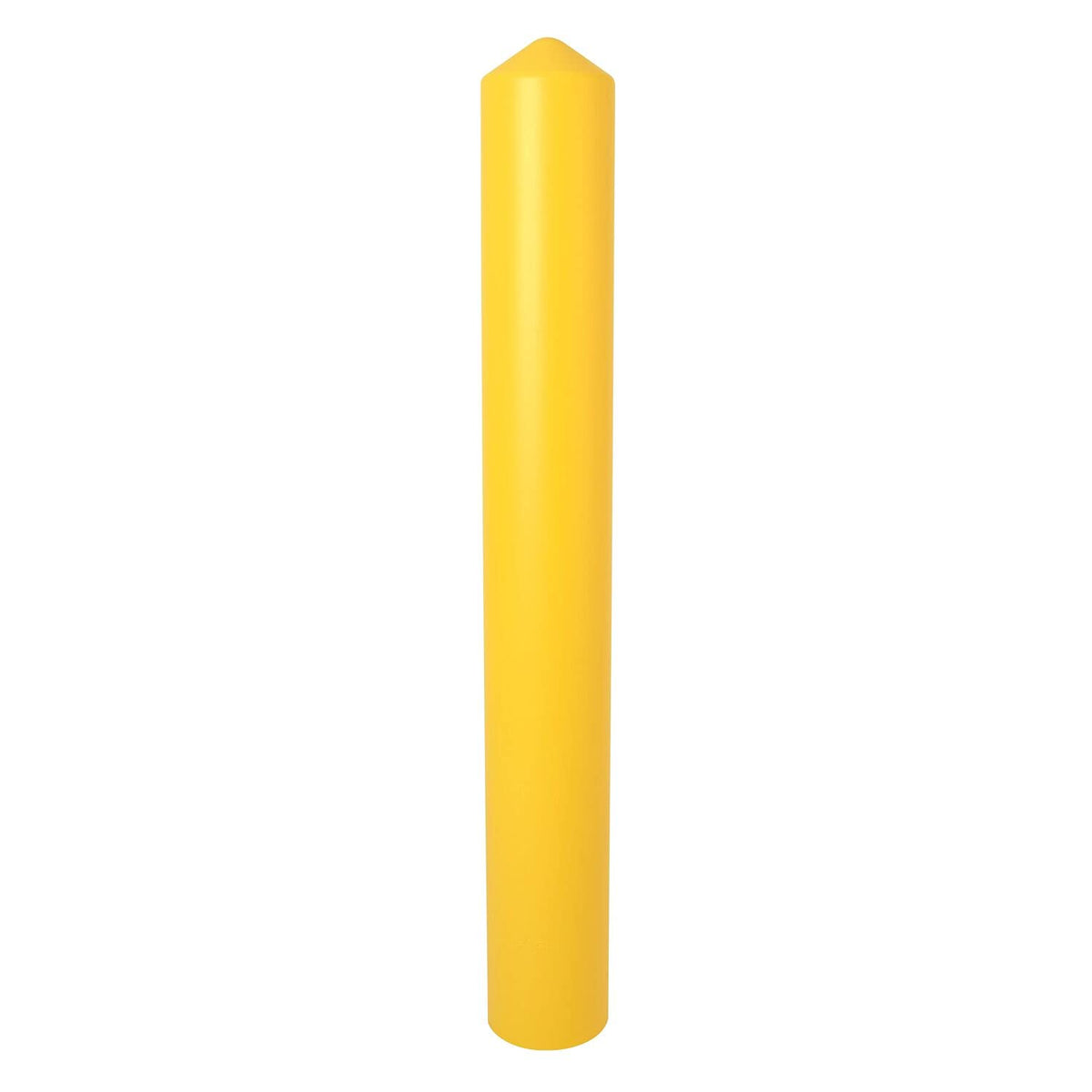 Eagle 1735 HDPE 4 Smooth/Bollard Post Sleeve Yellow - 5.25 OD 56 Height