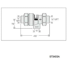 Caleffi 573403A Backflow Preventer 1/2 NPT Female