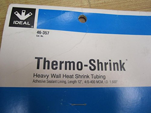 Ideal 46-357 Heat Shrinkable Tube Thermo-Shrink Heavy-Wall Heat Shrink Tubing 12 inches