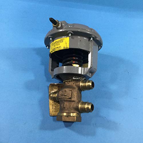 Johnson Controls V-4332-1006 Brass Pneumatic Flare Valve 1 2 Inch Three Way Mix 9 to 13 PSI 2.0 Cv