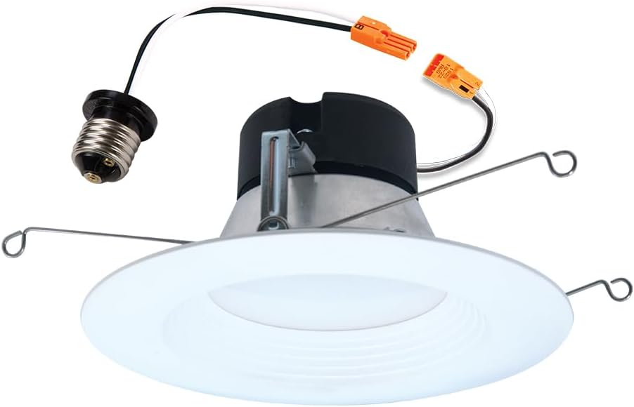 HALO LT56079FS1EWHR 5/6 in. LED Retrofit Module with Baffle Trim Selectable 5CCT 750-Lumens