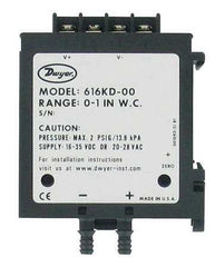 Dwyer 616KD-01 Differential Pressure Transmitter 0 to 2 Inches Water Column Output 4-20mA