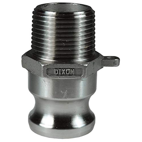 Dixon Valve 200-F-SS Cam and Groove Type F Adapter x Male NPT Pack of 3 pcs